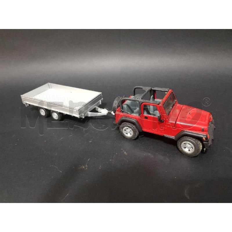MODELLINO JEEP ROSSA + CARRELLO PIANALE | Mercatino dell'Usato Cesena 2