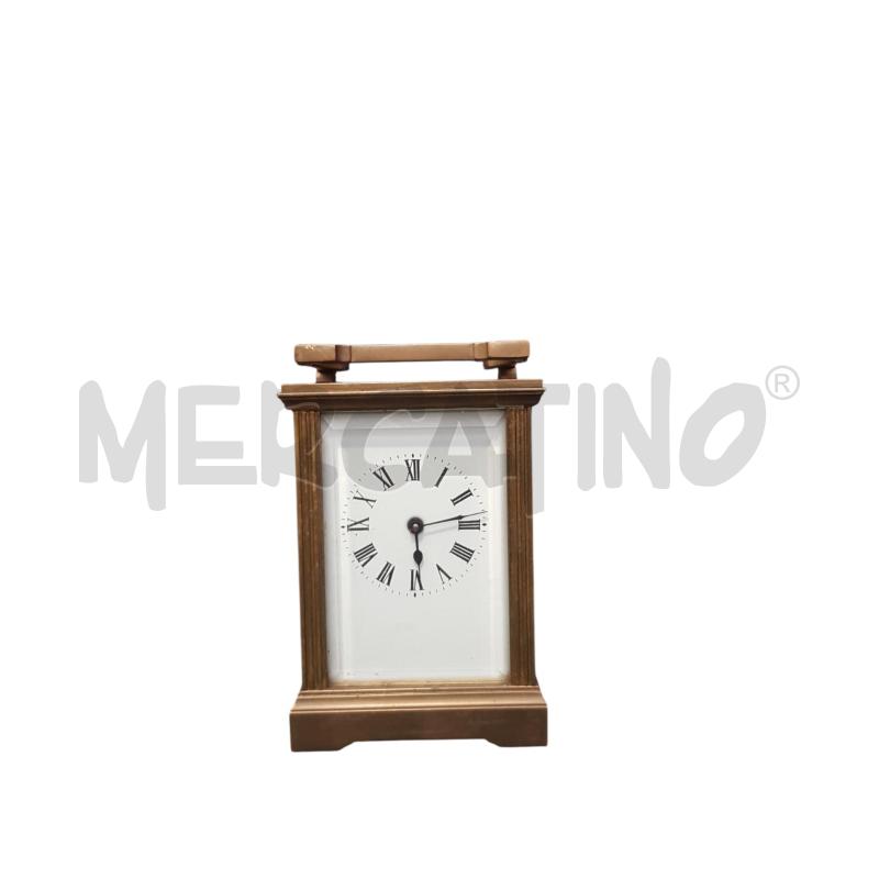 OROLOGIO DA CARROZZA OTTONA MECCANICO MANCA POMELLO CHIUSURA RETRO | Mercatino dell'Usato Cesena 1