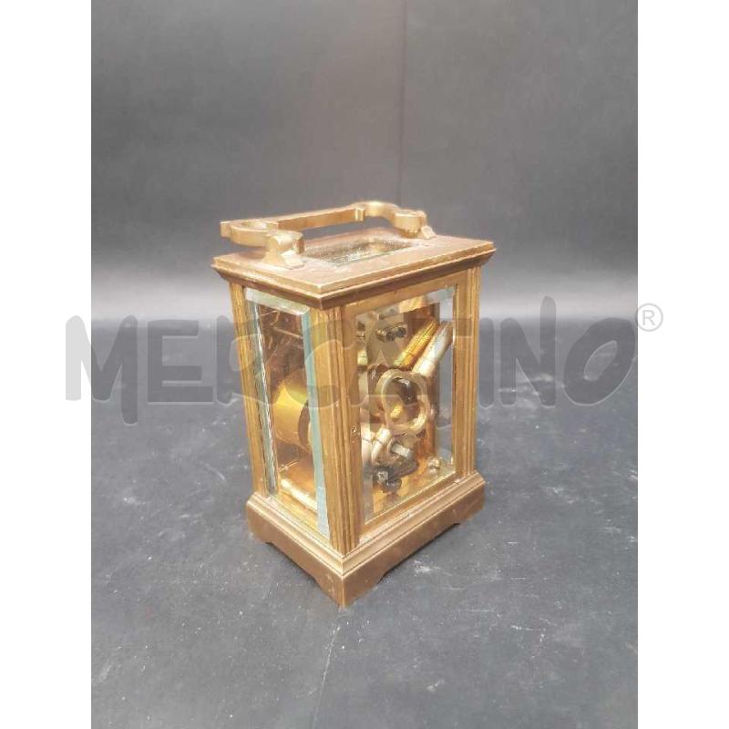 OROLOGIO DA CARROZZA OTTONA MECCANICO MANCA POMELLO CHIUSURA RETRO | Mercatino dell'Usato Cesena 3