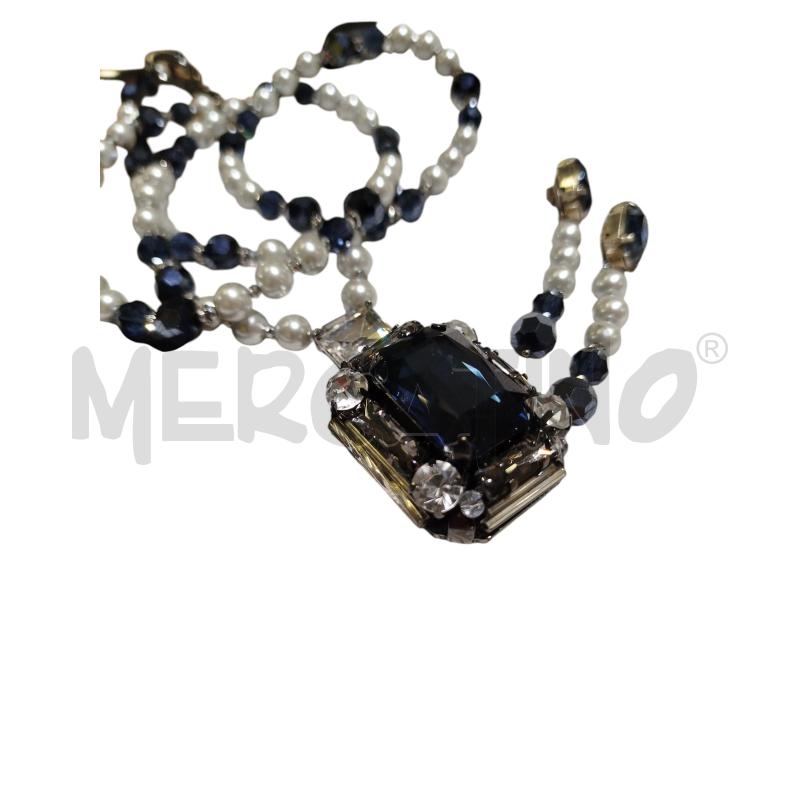 PARURE WEEK END MAXMARA PERLE BIA BLU ORECCHINI | Mercatino dell'Usato Cesena 2