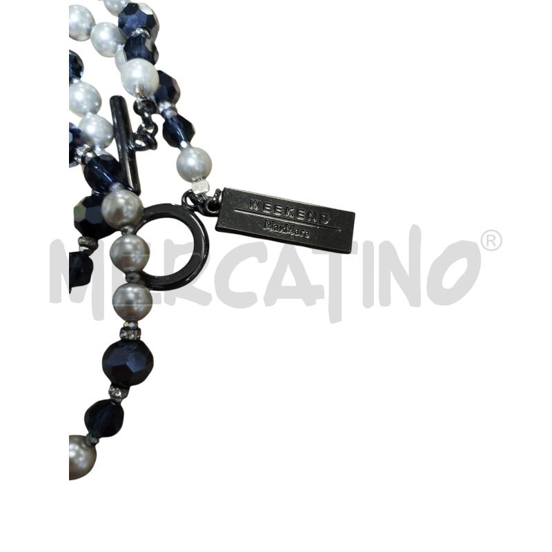 PARURE WEEK END MAXMARA PERLE BIA BLU ORECCHINI | Mercatino dell'Usato Cesena 3