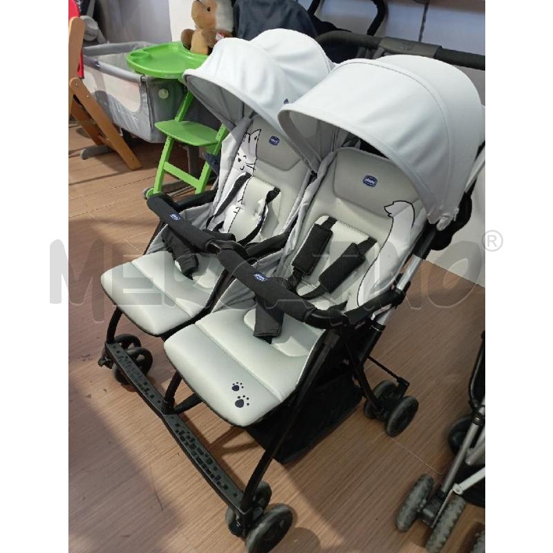 PASSEGGINO GEMELLARE CHICCO OHALALA' GRIGIO | Mercatino dell'Usato Cesena 2