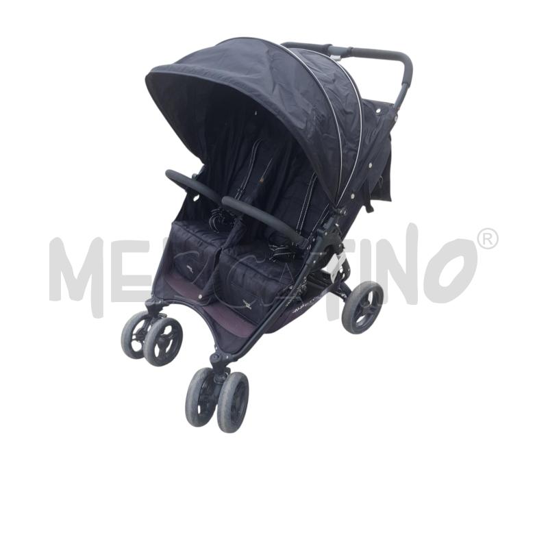PASSEGGINO GEMELLARE VALCO BABY SNAP DUO SPORT NERO | Mercatino dell'Usato Cesena 1