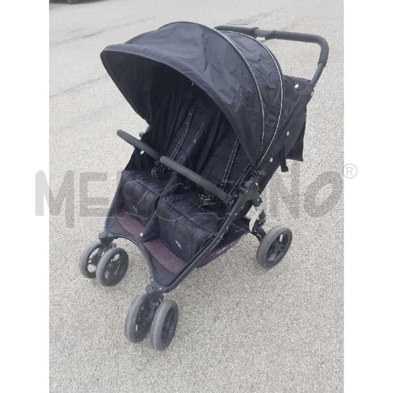 PASSEGGINO GEMELLARE VALCO BABY SNAP DUO SPORT NERO | Mercatino dell'Usato Cesena 2