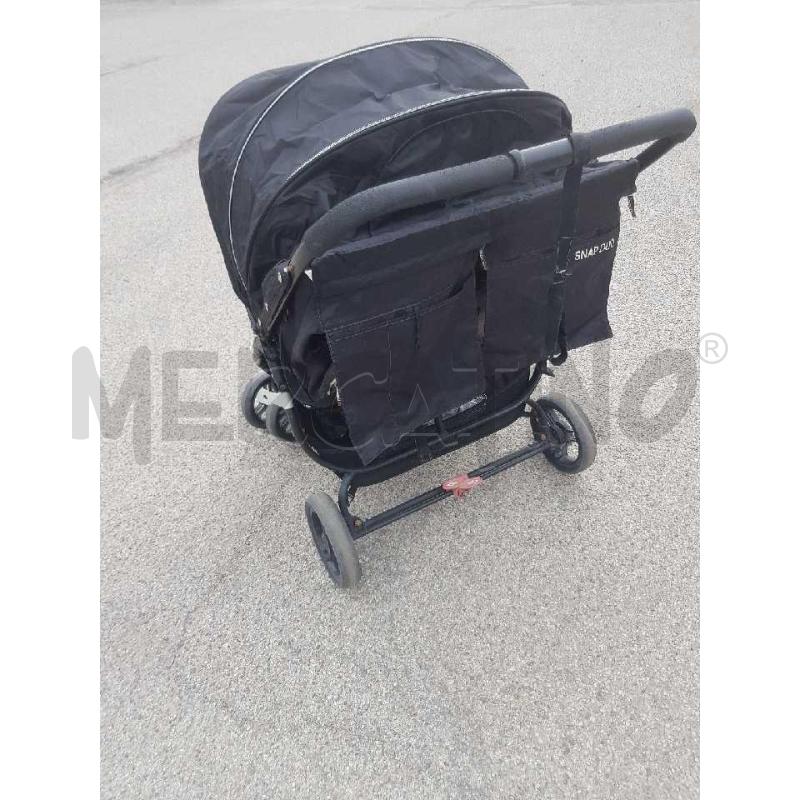 PASSEGGINO GEMELLARE VALCO BABY SNAP DUO SPORT NERO | Mercatino dell'Usato Cesena 5