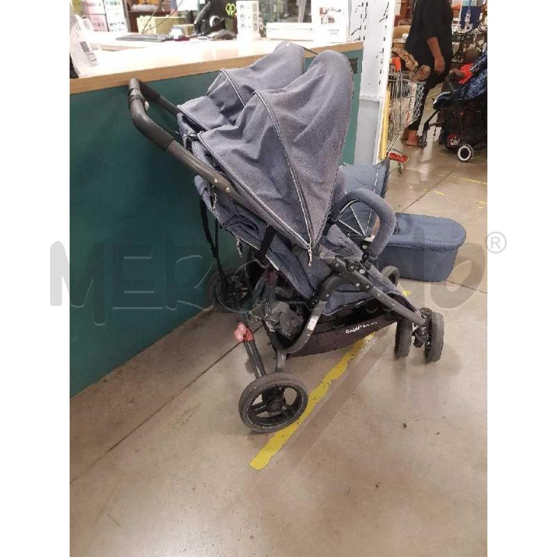 PASSEGGINO GEMELLARE + NAVICELLA SINGOLA  VALVO BAY SNAP DUO GRIGIO | Mercatino dell'Usato Cesena 4