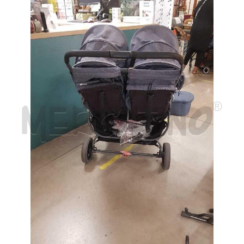 PASSEGGINO GEMELLARE + NAVICELLA SINGOLA  VALVO BAY SNAP DUO GRIGIO | Mercatino dell'Usato Cesena 5