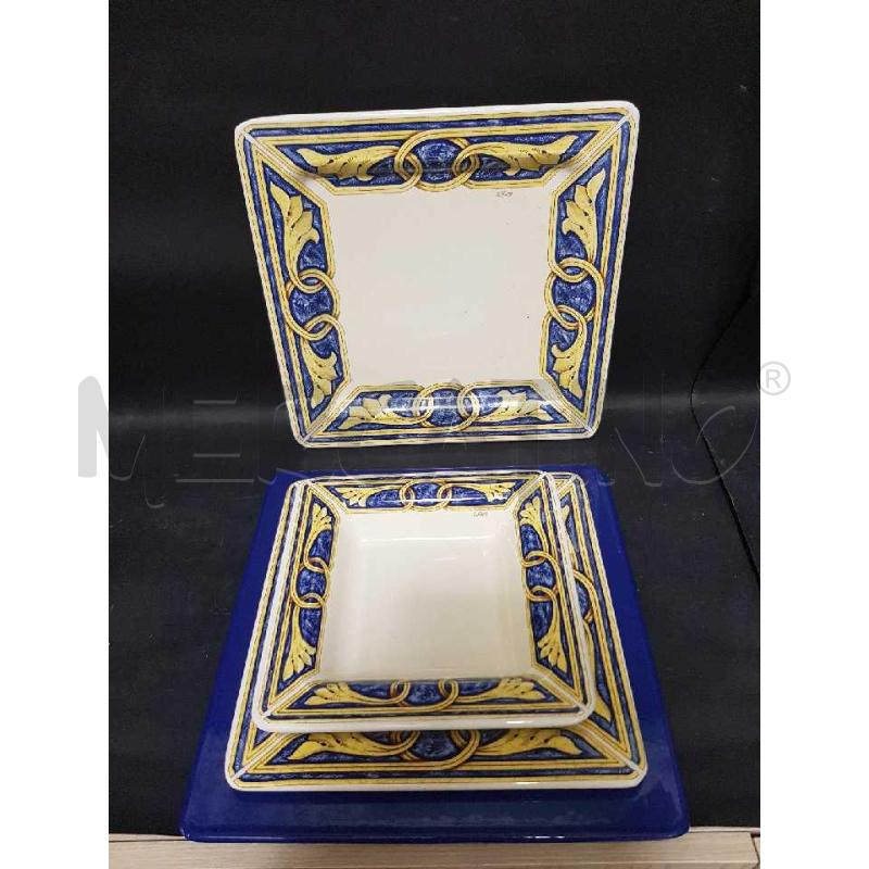 PIATTI PZ. 19 TIFFANY BLU GIALLI COSI COME | Mercatino dell'Usato Cesena 2