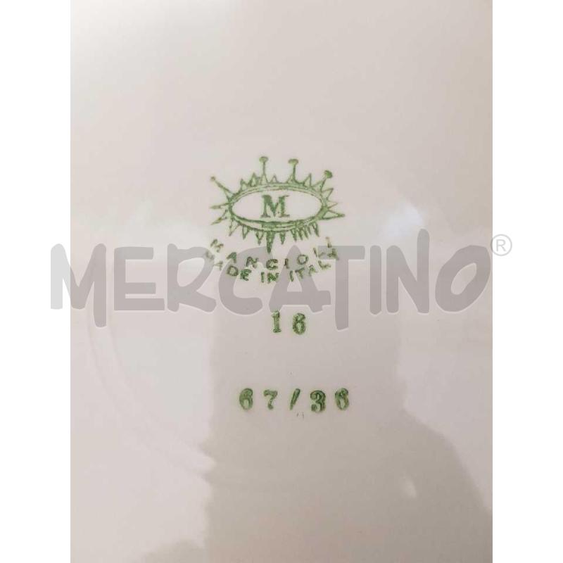 PIATTI PZ. 20 MANCIOLI ANNI 60 DIP FIORE VIOLA | Mercatino dell'Usato Cesena 3
