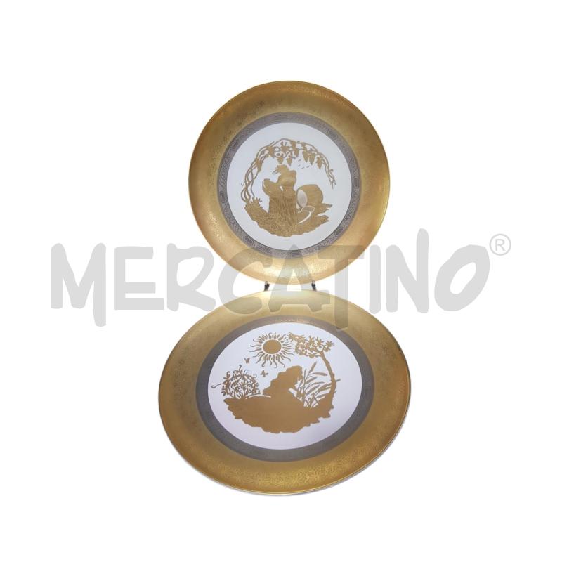 PIATTI PZ. 2 FOGLIA D'ORO 4 C  | Mercatino dell'Usato Cesena 1