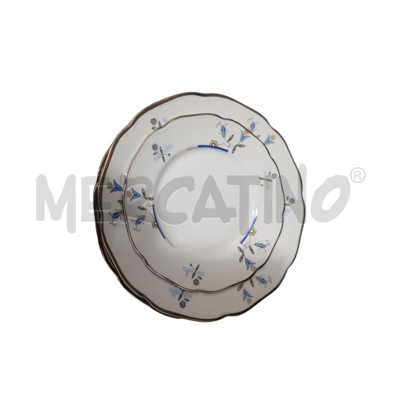 PIATTI PZ. 33 GINORI BANDA ARG DEC BLU AZZ | Mercatino dell'Usato Cesena 1
