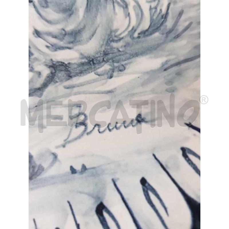 PIATTO ALBISOLA CERAMICA BIANCA DECORO  PUTTINI  | Mercatino dell'Usato Cesena 4