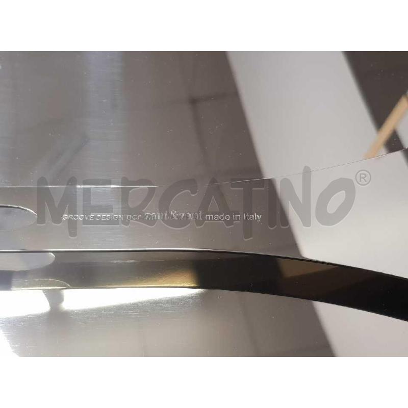 PIATTO CENTROTAVOLA GIREVOLE  ZANI & ZANI BY DESIGN GROOVE INOX | Mercatino dell'Usato Cesena 4