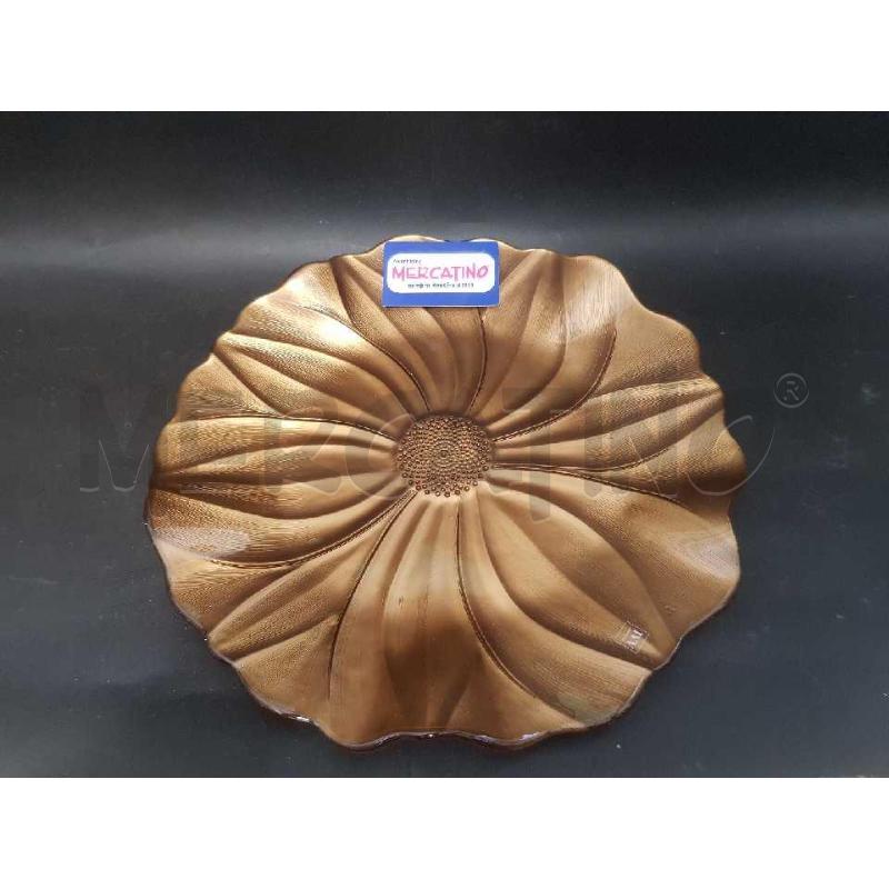 PIATTO CENTROTAVOLA IVV MARRONE FIORE MAGNOLIA | Mercatino dell'Usato Cesena 2