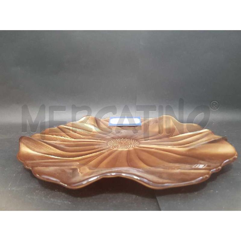 PIATTO CENTROTAVOLA IVV MARRONE FIORE MAGNOLIA | Mercatino dell'Usato Cesena 4