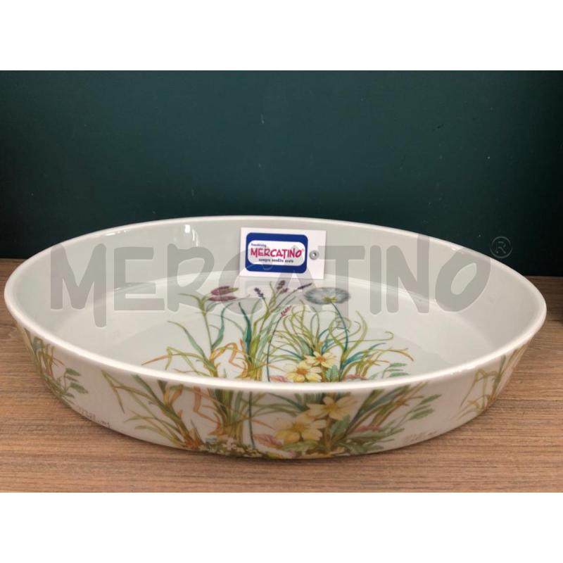 PIROFILA OVALE PILLIVUYT CERAMICA  FIORI | Mercatino dell'Usato Cesena 1