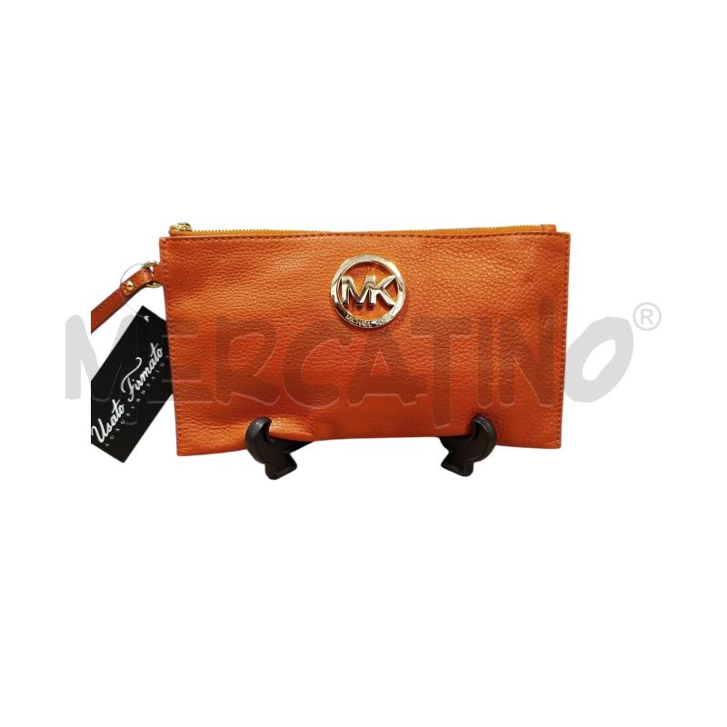 POCHETTE MICHAEL KORS ARANCIONE PELLE | Mercatino dell'Usato Cesena 1