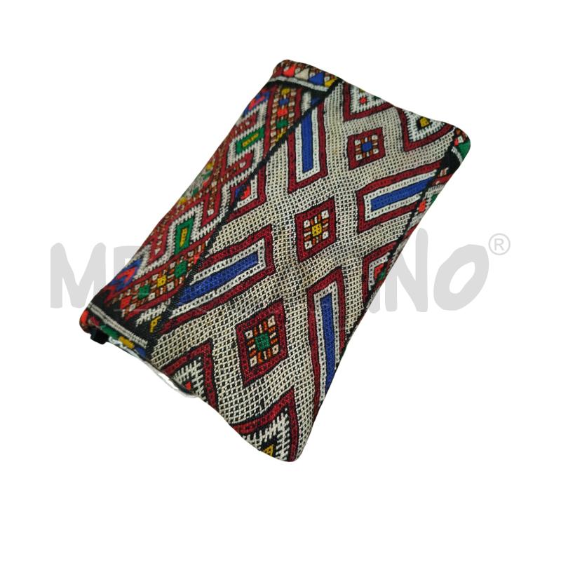POCHETTE STAMPE ETNICHE MEDAGLIONE BLU/GIALL | Mercatino dell'Usato Cesena 2
