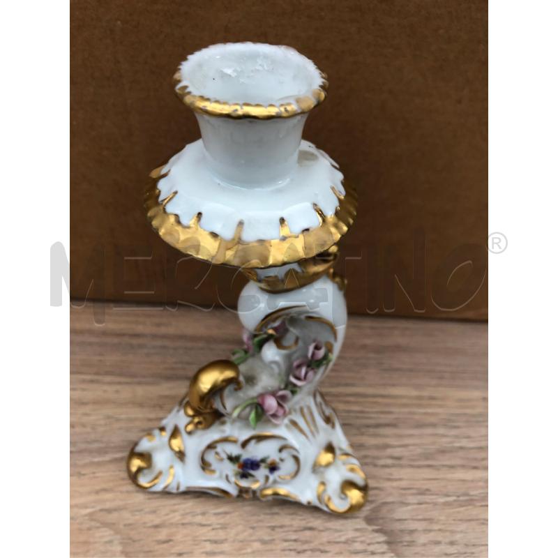 PORTA CANDELA CERAMICA  CAPODIMONTE | Mercatino dell'Usato Cesena 2