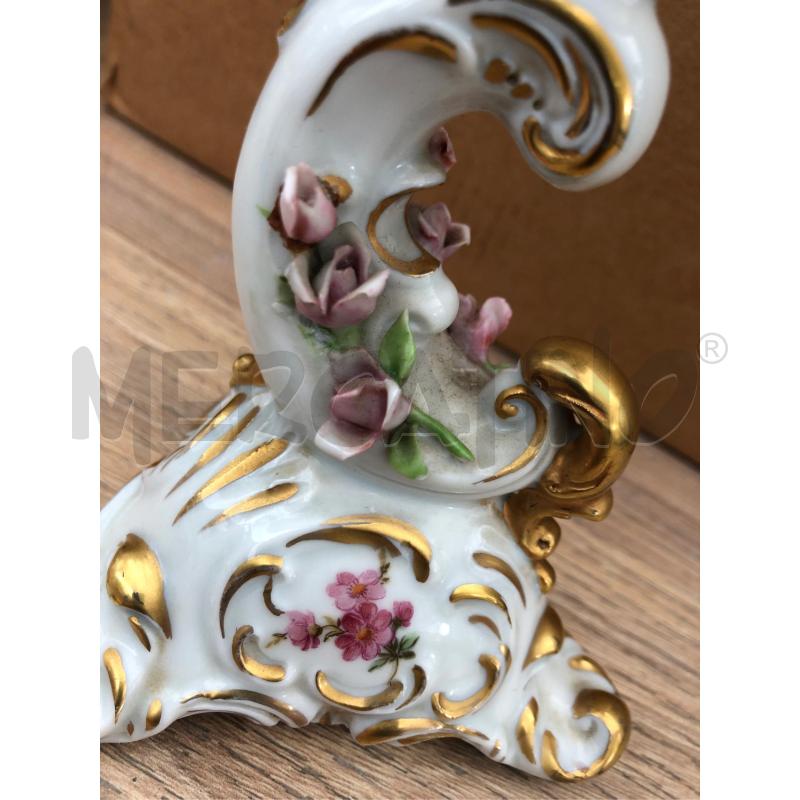 PORTA CANDELA CERAMICA  CAPODIMONTE | Mercatino dell'Usato Cesena 4