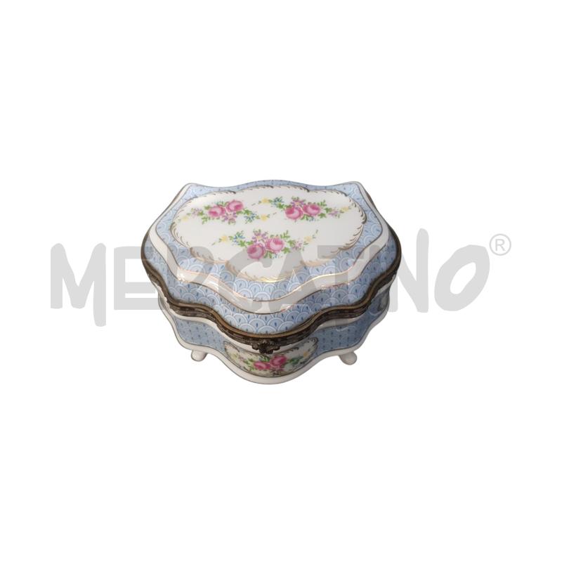 PORTA GIOIE LIMOGES PORCELLANA DECORO AZZURRO | Mercatino dell'Usato Cesena 1