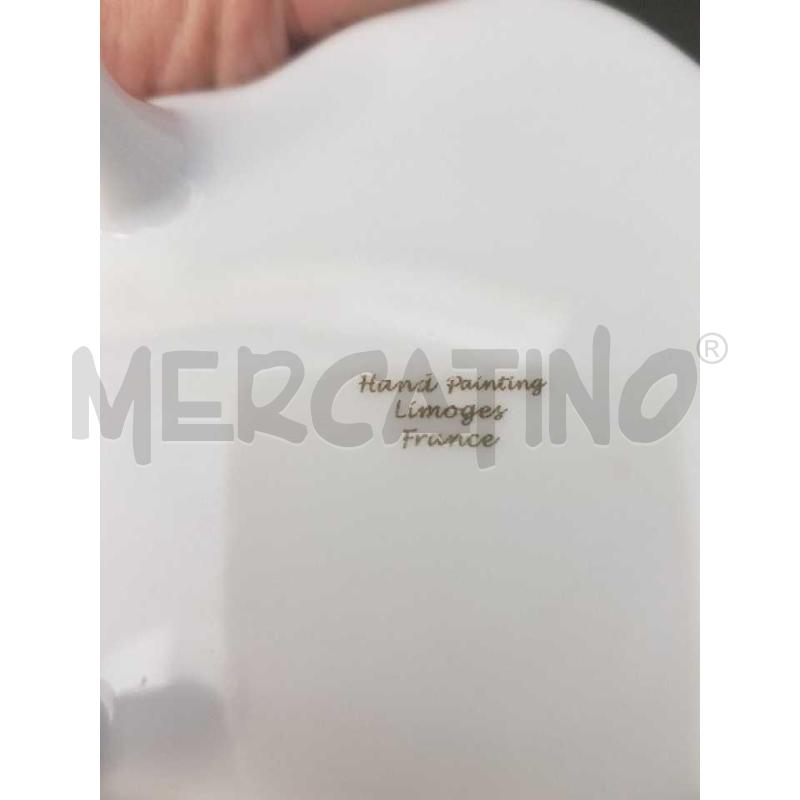 PORTA GIOIE LIMOGES PORCELLANA DECORO AZZURRO | Mercatino dell'Usato Cesena 3