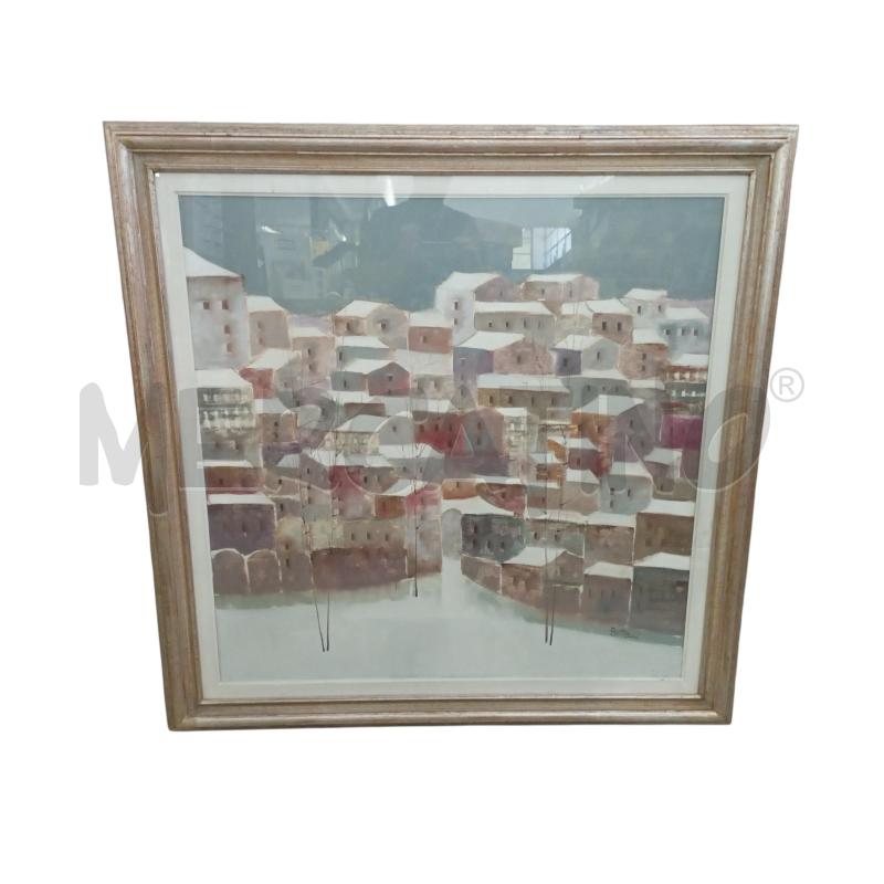 QUADRO LIDO BETTARINI  PAESAGGIO INNEVATO 100X100 | Mercatino dell'Usato Cesena 1