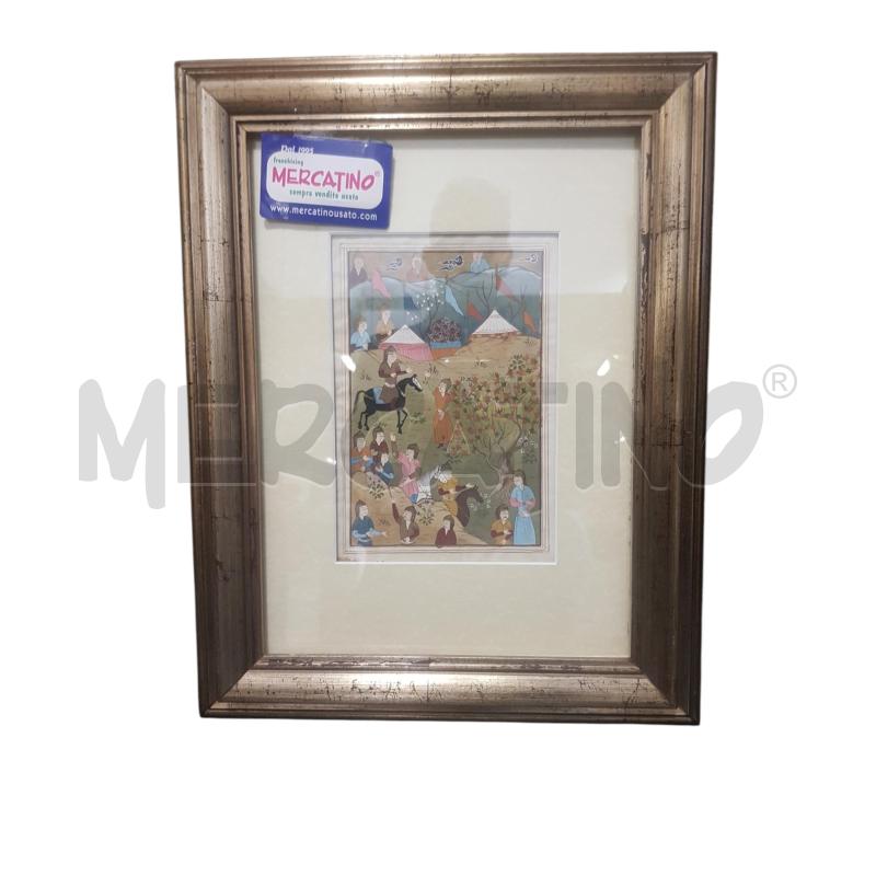 QUADRO MINIATURA ORIENTALE SU CARTA COSI COME | Mercatino dell'Usato Cesena 1