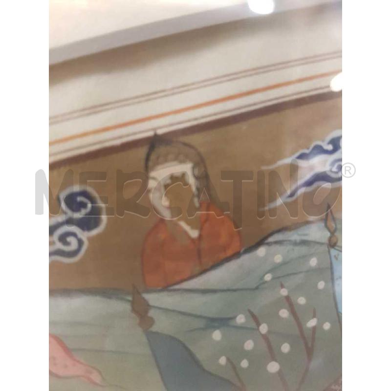 QUADRO MINIATURA ORIENTALE SU CARTA COSI COME | Mercatino dell'Usato Cesena 3