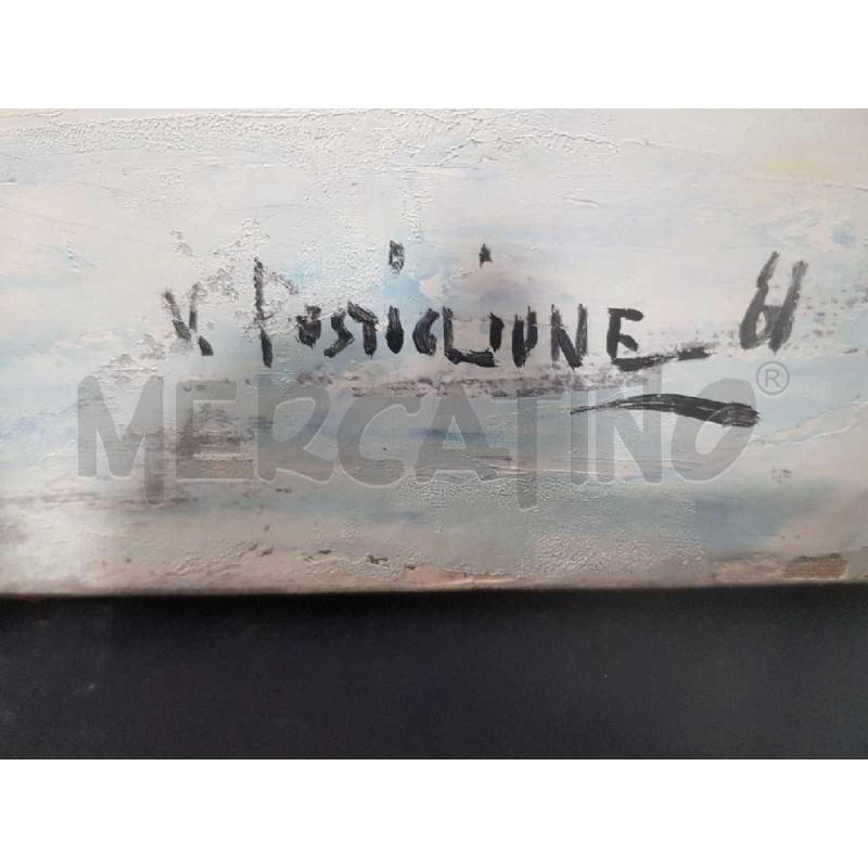QUADRO VITTORIO POSTIGLIONE PIAZZA NAVONA 60X80 OLIO SU TELA | Mercatino dell'Usato Cesena 3