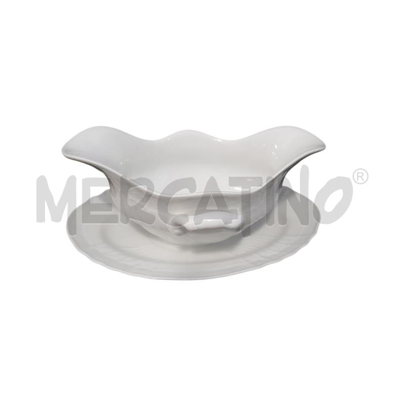 SALSIERA RICHARD GINORI SERIE VECCHIA GINORI CERAMICA E DECORO BIANCO | Mercatino dell'Usato Cesena 1