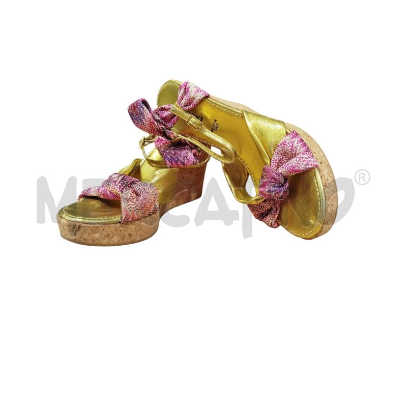 SANDALI DONNA MISSONI ORO FIOCCO ROSA | Mercatino dell'Usato Cesena 2
