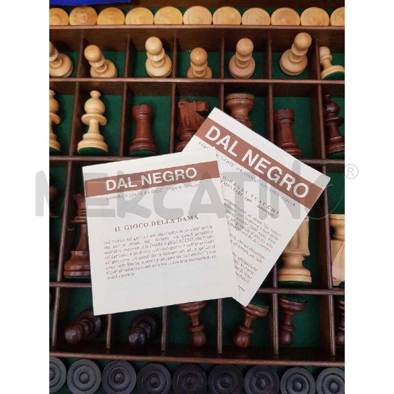 SCACCHIERA LEGNO DAL NEGRO | Mercatino dell'Usato Cesena 3
