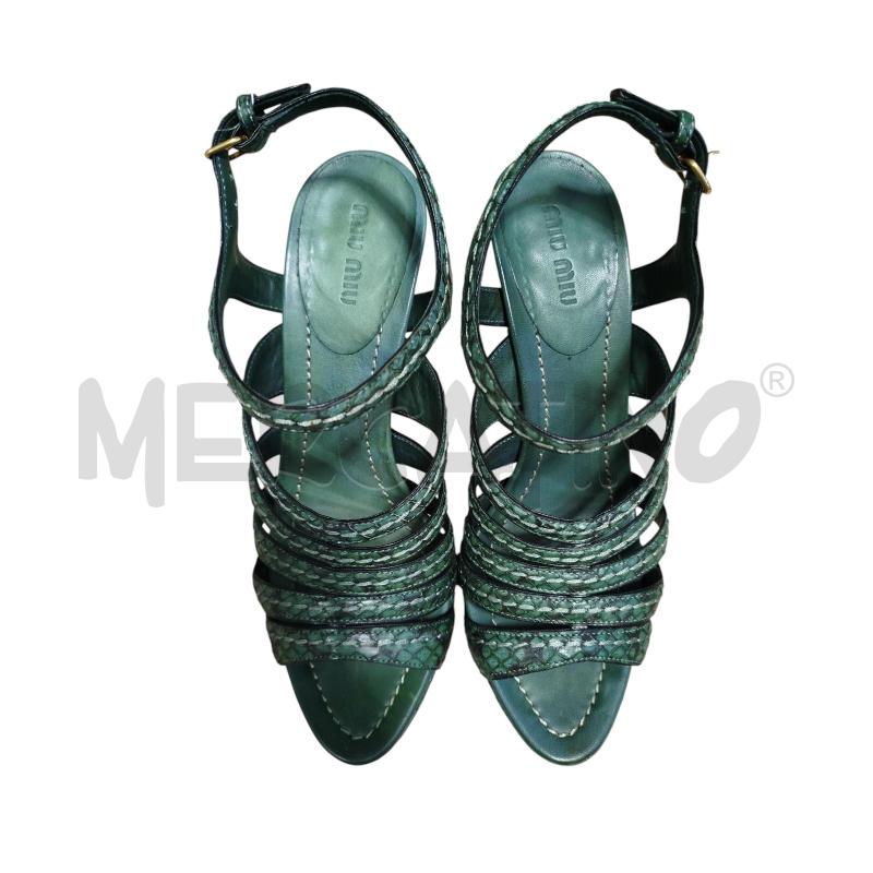 SCARPE DONNA MIU MIU PITONATO VERDE  | Mercatino dell'Usato Cesena 3
