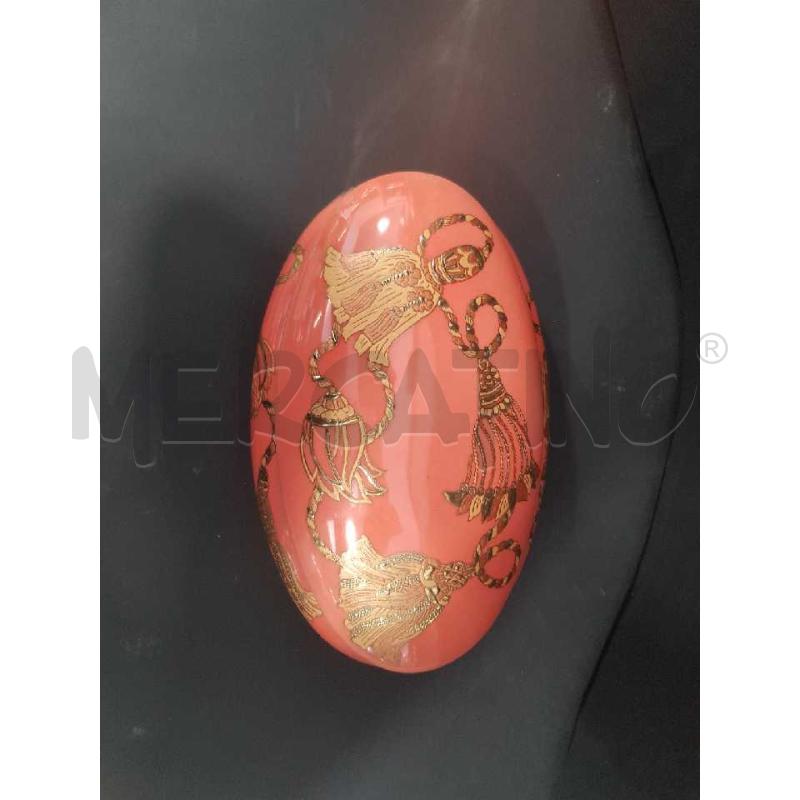 SCATOLA OVALE LAMART POCELLANA ROSA DECORO NAPPE | Mercatino dell'Usato Cesena 4