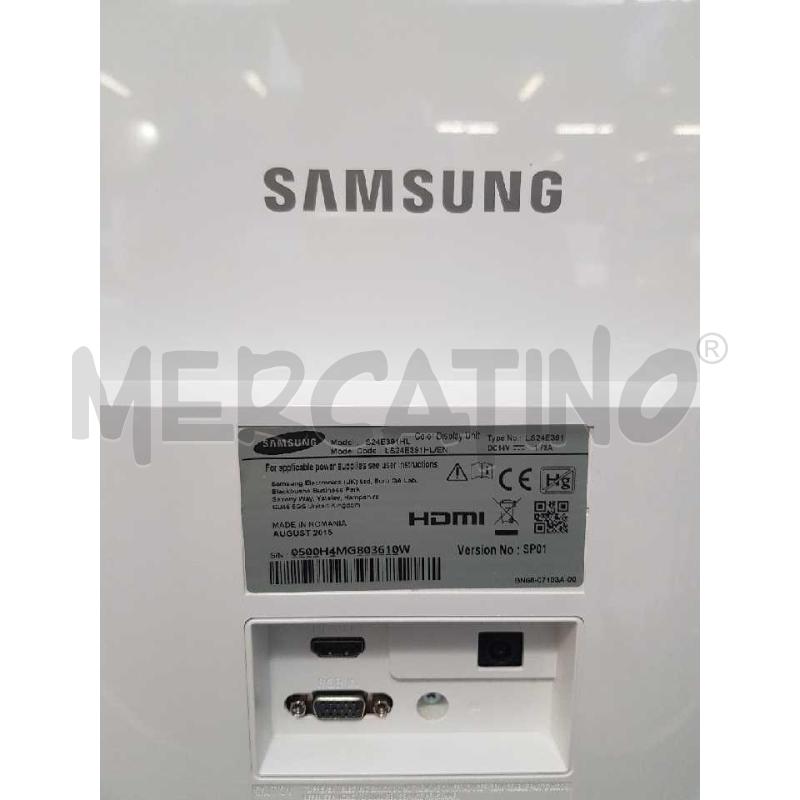 SCHERMO SAMSUNG BIANCO AZZURRO S24E391HL | Mercatino dell'Usato Cesena 3