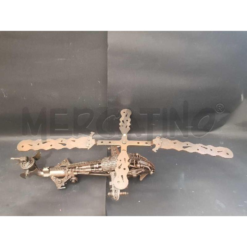 SCULTURA ELICOTTERO METALLI RECUPERO | Mercatino dell'Usato Cesena 4