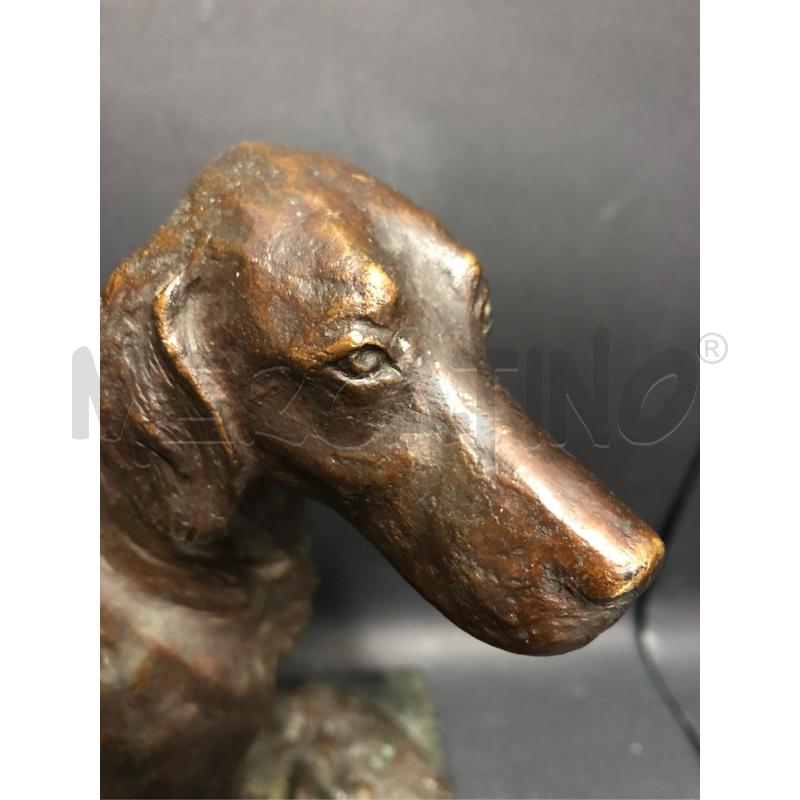 SCULTURA IN BRONZO COPPOLANI 1968 SETTER  | Mercatino dell'Usato Cesena 3