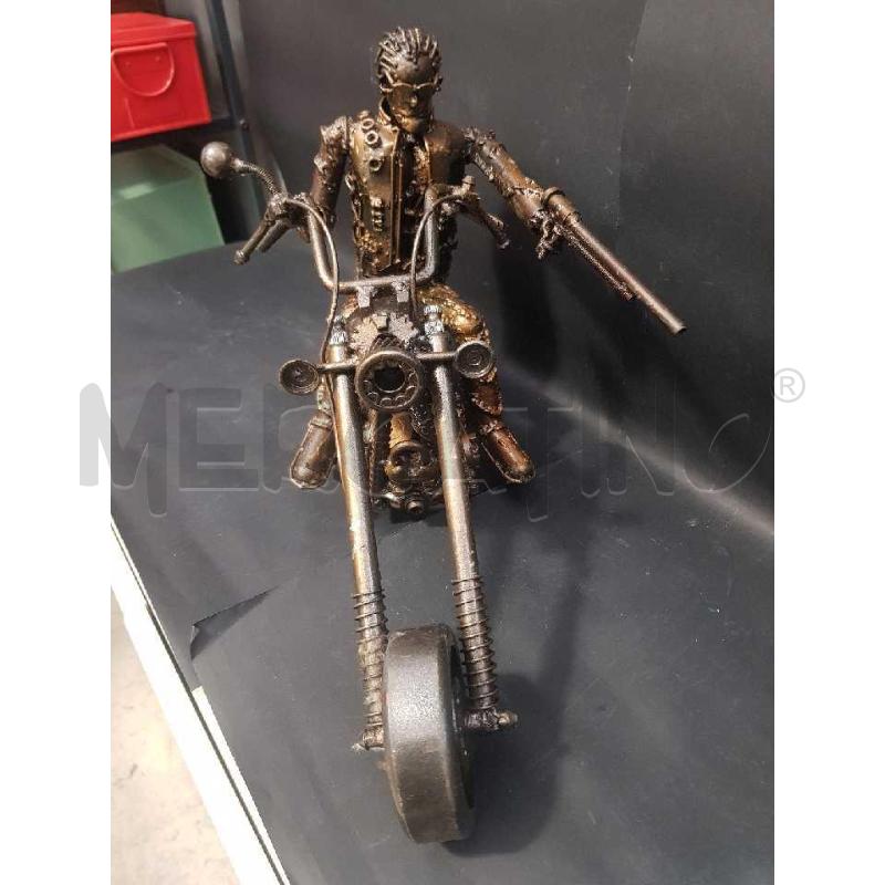 SCULTURA MOTO PICCOLA METALLI RECUPERO | Mercatino dell'Usato Cesena 4