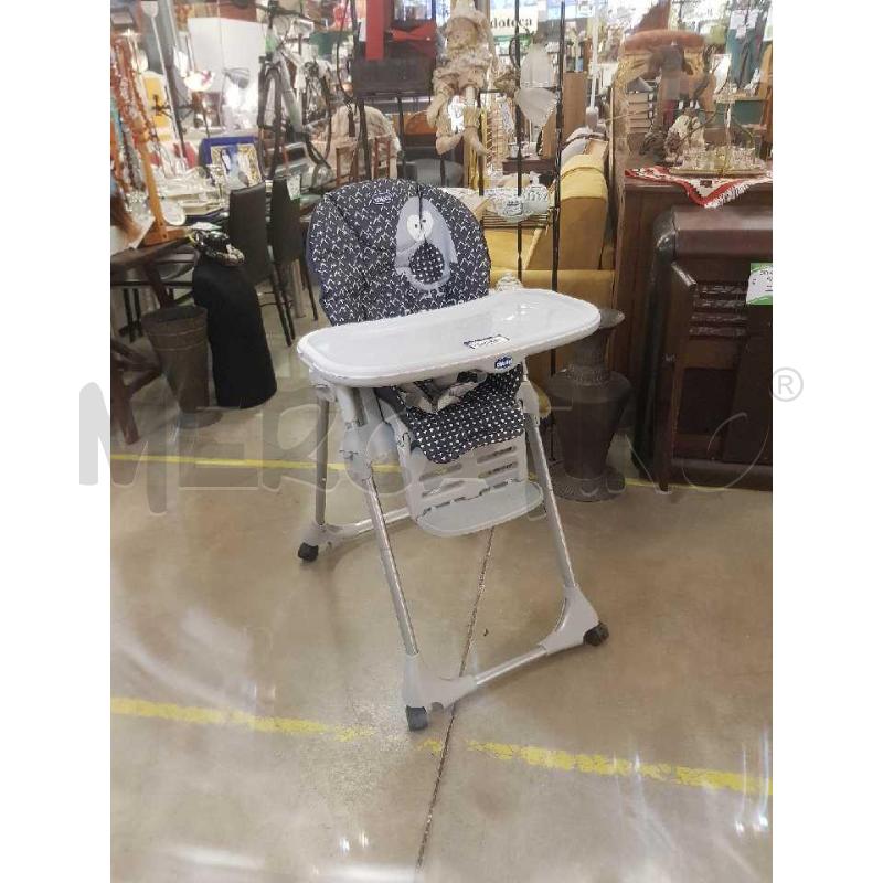 SEGGIOLONE CHICCO POLLY EASY GRIGIO / BLU | Mercatino dell'Usato Cesena 2