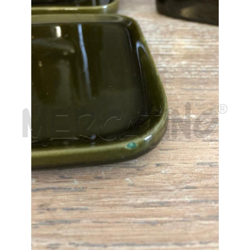 SERVIZIO DA THE' CERAMICA FRANCO POZZI VERDE   | Mercatino dell'Usato Cesena 4