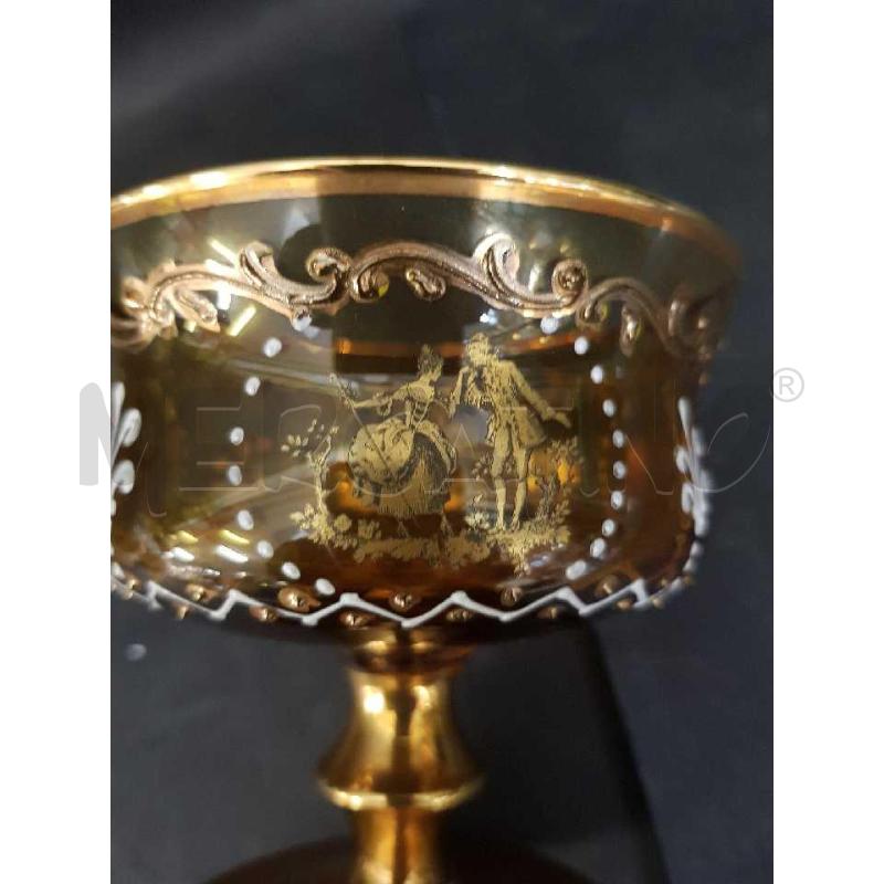 SET COPPETTE VETRO MURANO VENEZIANO GIALLO ORO 6PZ | Mercatino dell'Usato Cesena 4