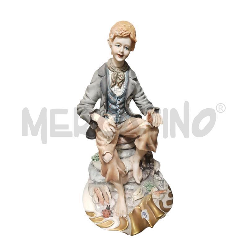 STATUA UOMO CAPODIMONTE CON PANNOCCHIE ARTURO QUALCHE DIFETTO | Mercatino dell'Usato Cesena 1