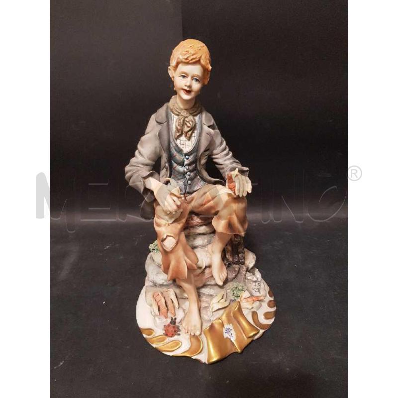 STATUA UOMO CAPODIMONTE CON PANNOCCHIE ARTURO QUALCHE DIFETTO | Mercatino dell'Usato Cesena 2