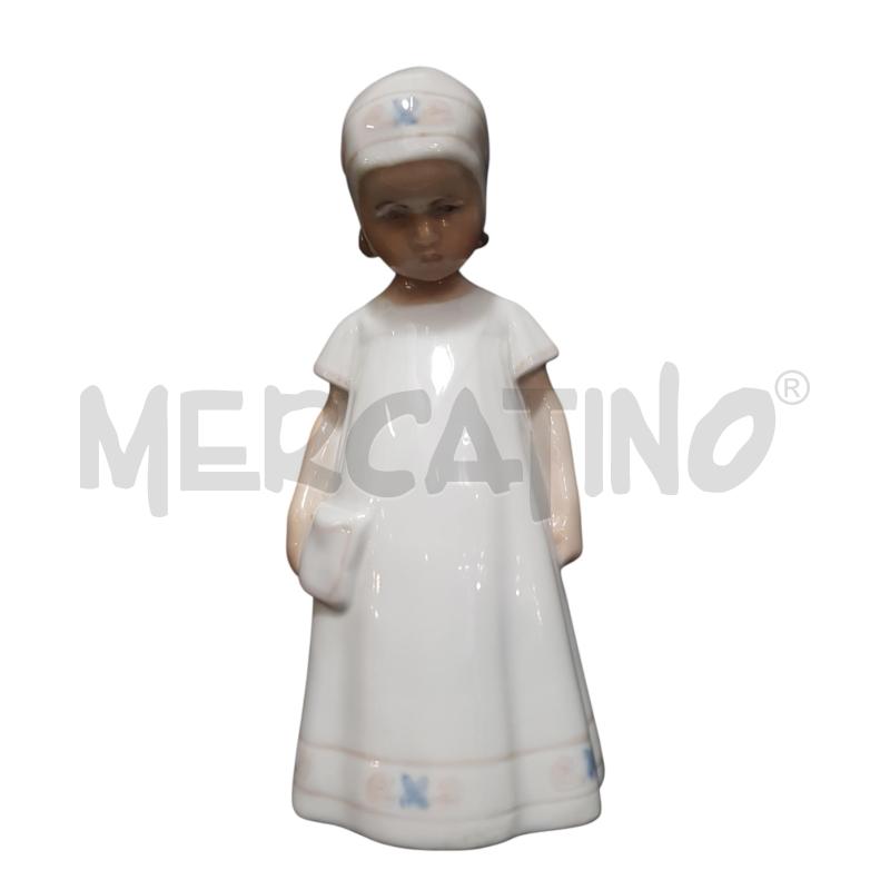 STATUETTA BING & GRONDHAL BAMBINA ELSE VESTITO BIANCO | Mercatino dell'Usato Cesena 1