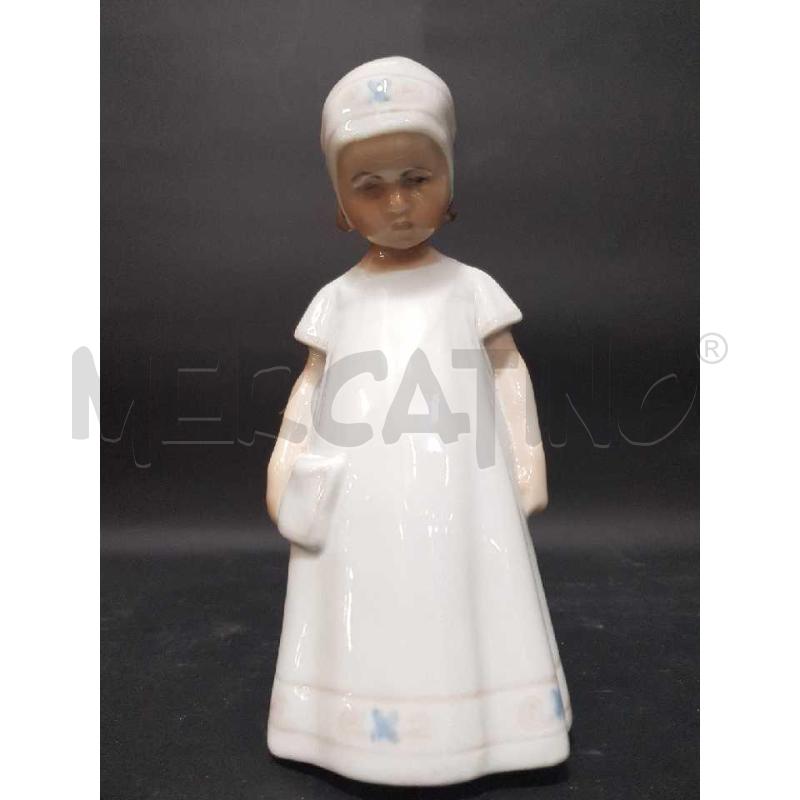 STATUETTA BING & GRONDHAL BAMBINA ELSE VESTITO BIANCO | Mercatino dell'Usato Cesena 2