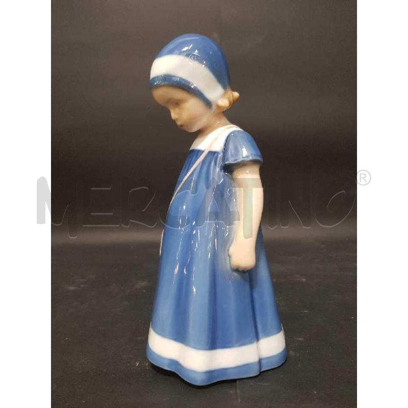 STATUETTA BING & GRONDHAL BAMBINA ELSE VESTITO BLU CERAMICA | Mercatino dell'Usato Cesena 4