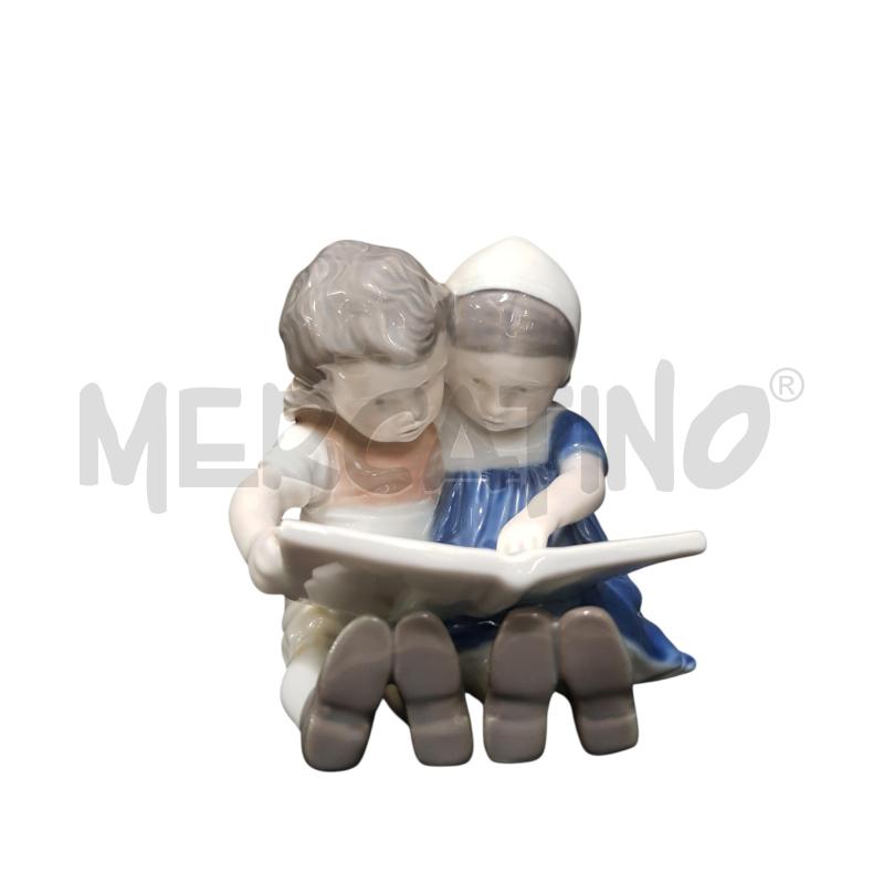 STATUETTA BING & GRONDHAL BAMBINI CHE LEGGONO | Mercatino dell'Usato Cesena 1