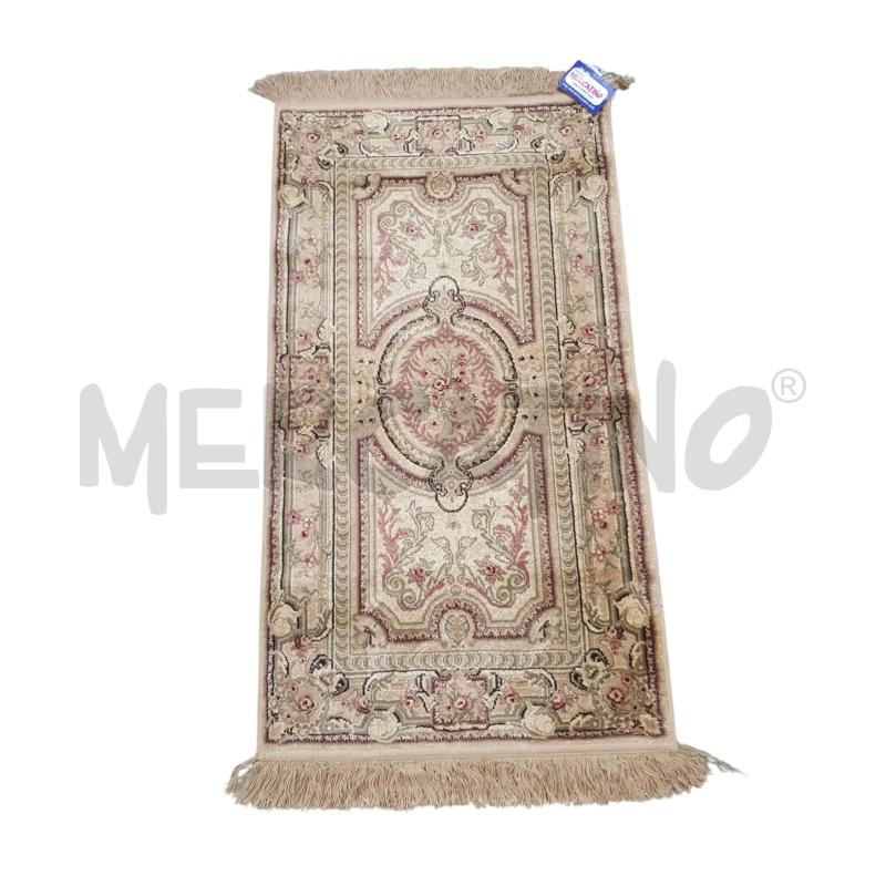 TAPPETO SETA TINTE BEIGE E ROSA | Mercatino dell'Usato Cesena 1