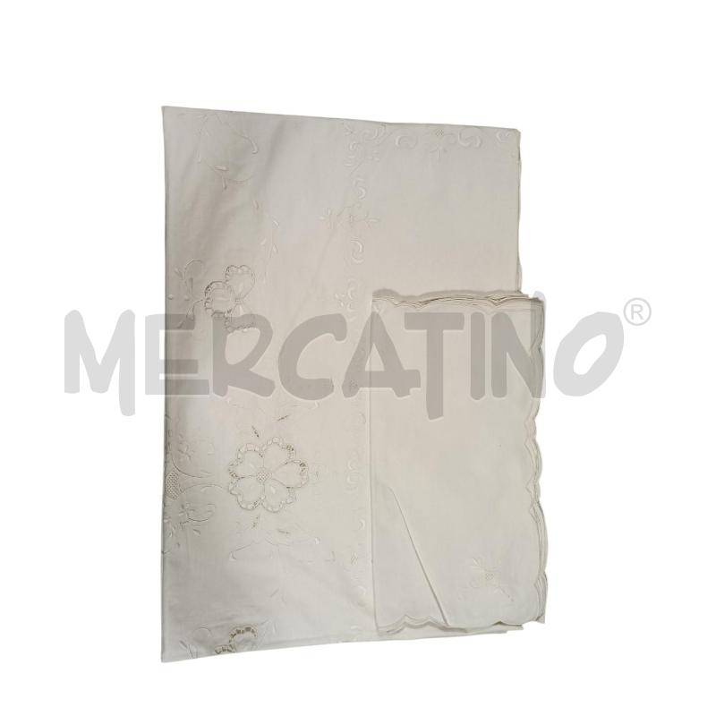 TOVAGLIA RETTANGOLARE RICAMATA + 12 TOVAGLIOLI | Mercatino dell'Usato Cesena 1